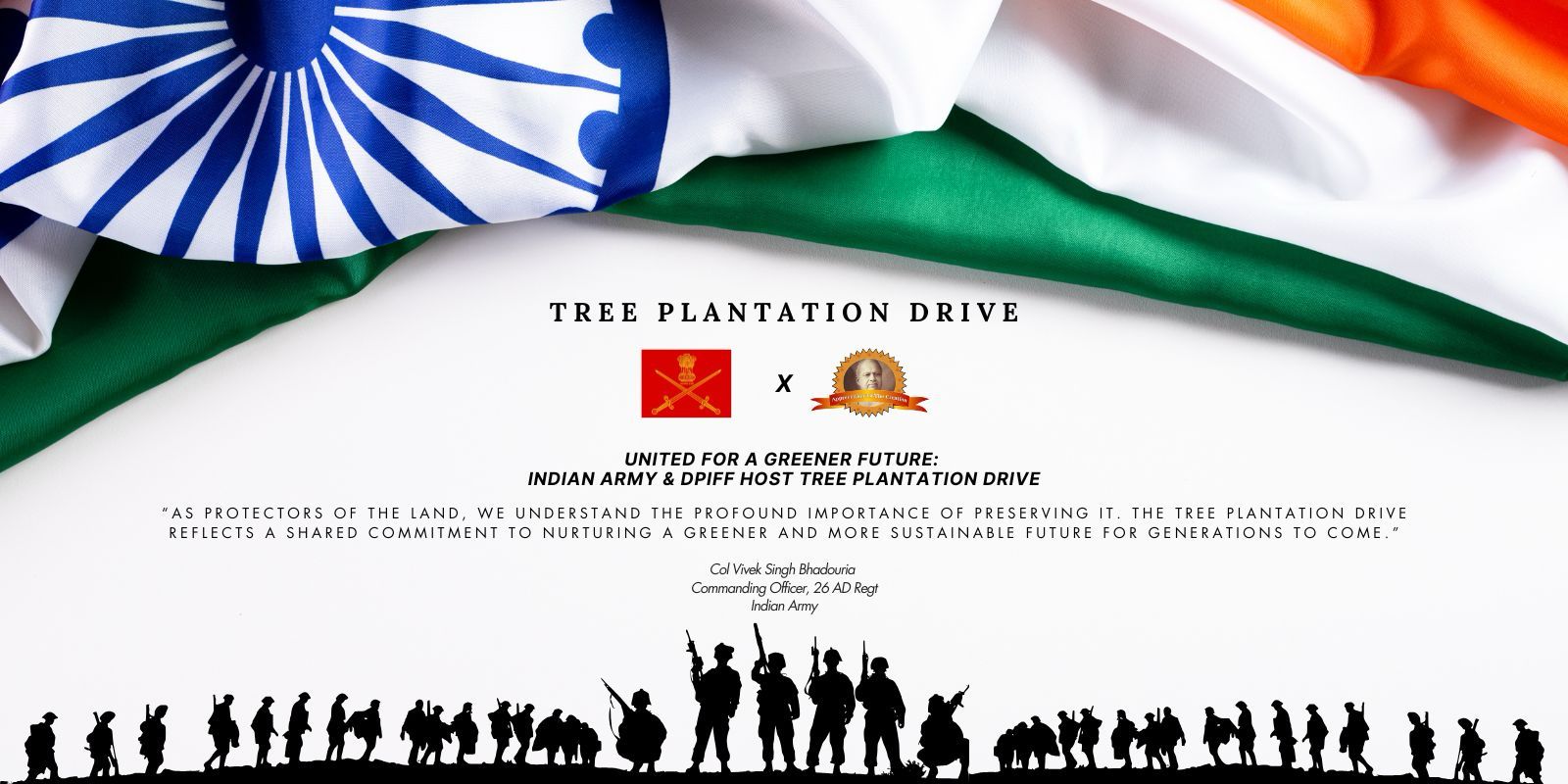 DPIFF team along with Indian Army hosted Tree Plantation Drive