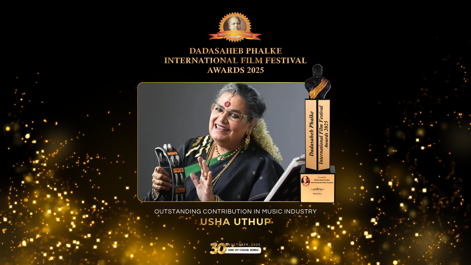 Usha Uthup Honoured at DPIFF Awards 2025