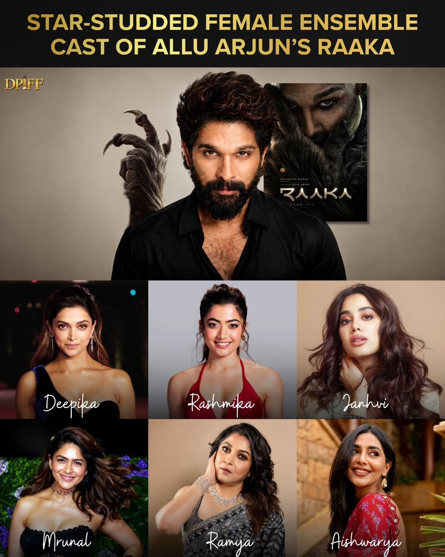 Raaka: Allu Arjun and Atlee’s Reported Female Ensemble