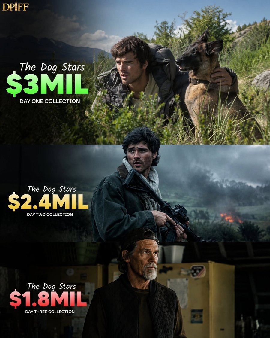 The Dog Stars Reports $3 Million Day 1 Opening in the US