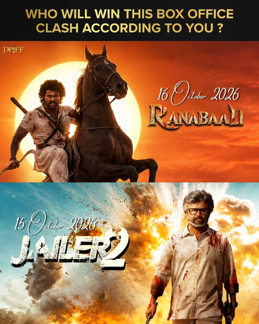 Jailer 2 and Ranabaali Set for a Two-Day South Indian Box-Office Clash