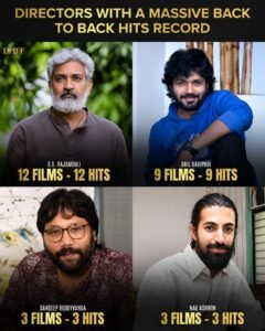 Indian Film Directors with Remarkable Consecutive Hit Records