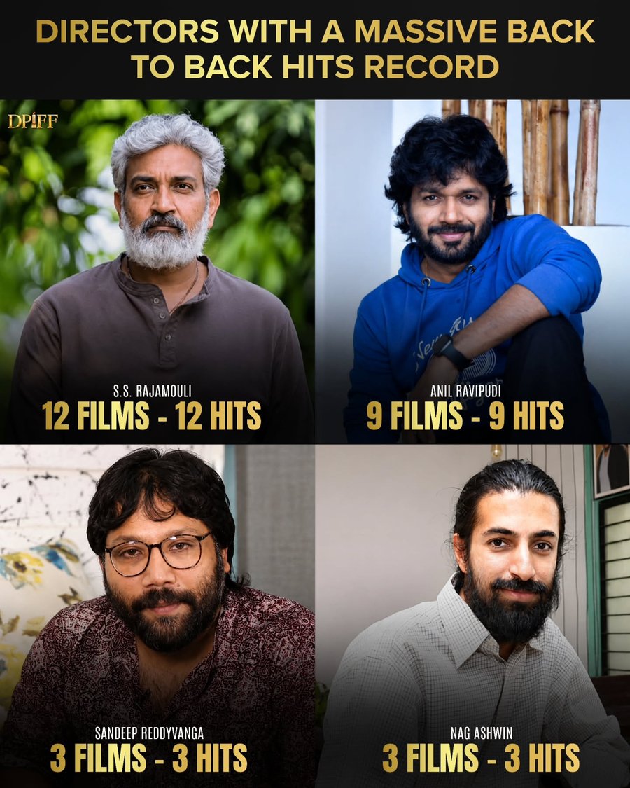 Indian Film Directors with Remarkable Consecutive Hit Records