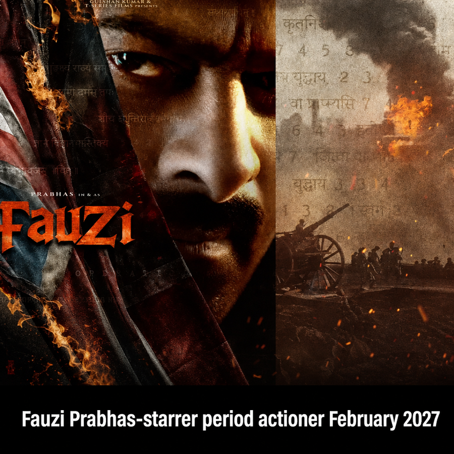 Fauzi film poster featuring Prabhas