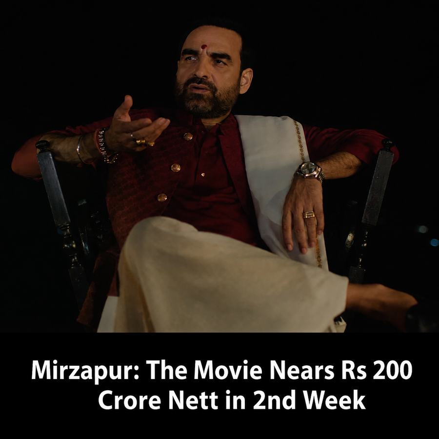 Box office numbers for Mirzapur: The Movie showing a two-week total near 198.50 crore