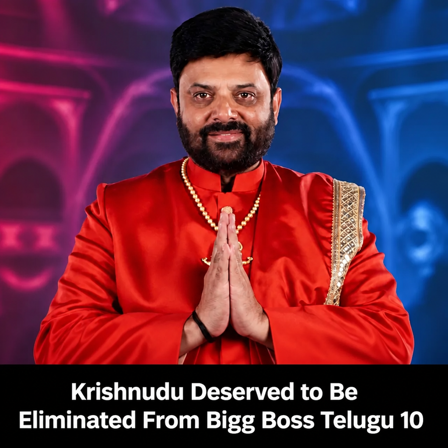 Krishnudu during post-exit interview about eviction from Bigg Boss Telugu 10.