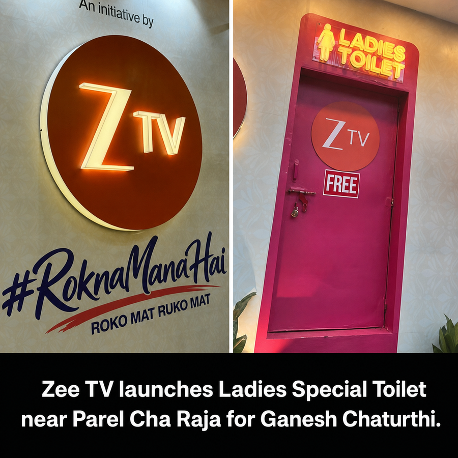 Zee TV Ladies Special washroom near Parel Cha Raja for Ganesh Chaturthi