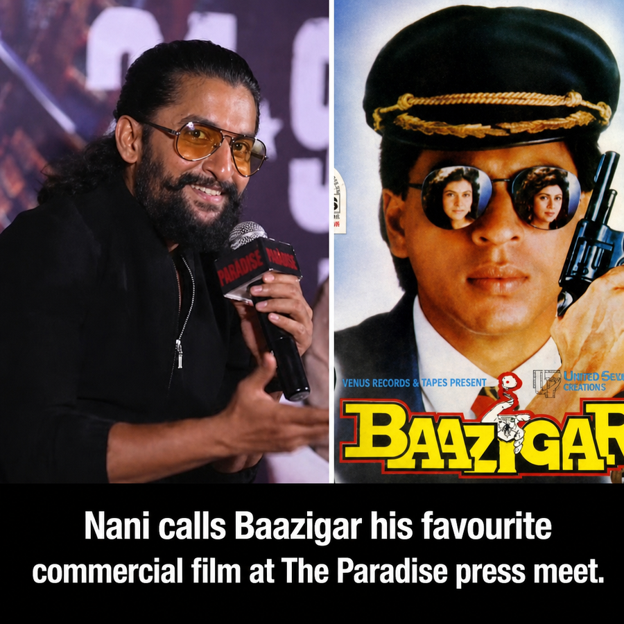 Nani at The Paradise Mumbai press meet discussing Baazigar and Shah Rukh Khan