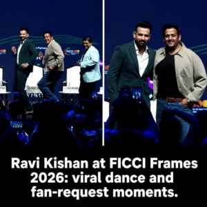 Ravi Kishan on stage at FICCI Frames 2026