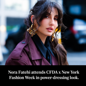 Nora Fatehi steps out in New York for CFDA x New York Fashion Week event