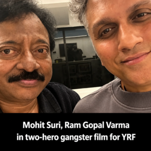 Ram Gopal Varma and Mohit Suri in a selfie after a meeting.