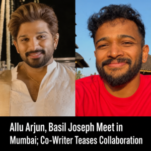 Allu Arjun and Basil Joseph in Mumbai