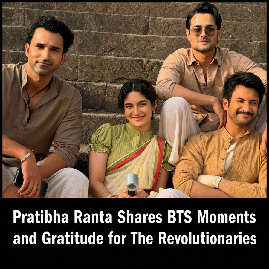 Pratibha Ranta BTS moments from The Revolutionaries set