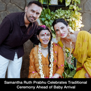 Samantha Ruth Prabhu at a traditional ceremony wearing yellow