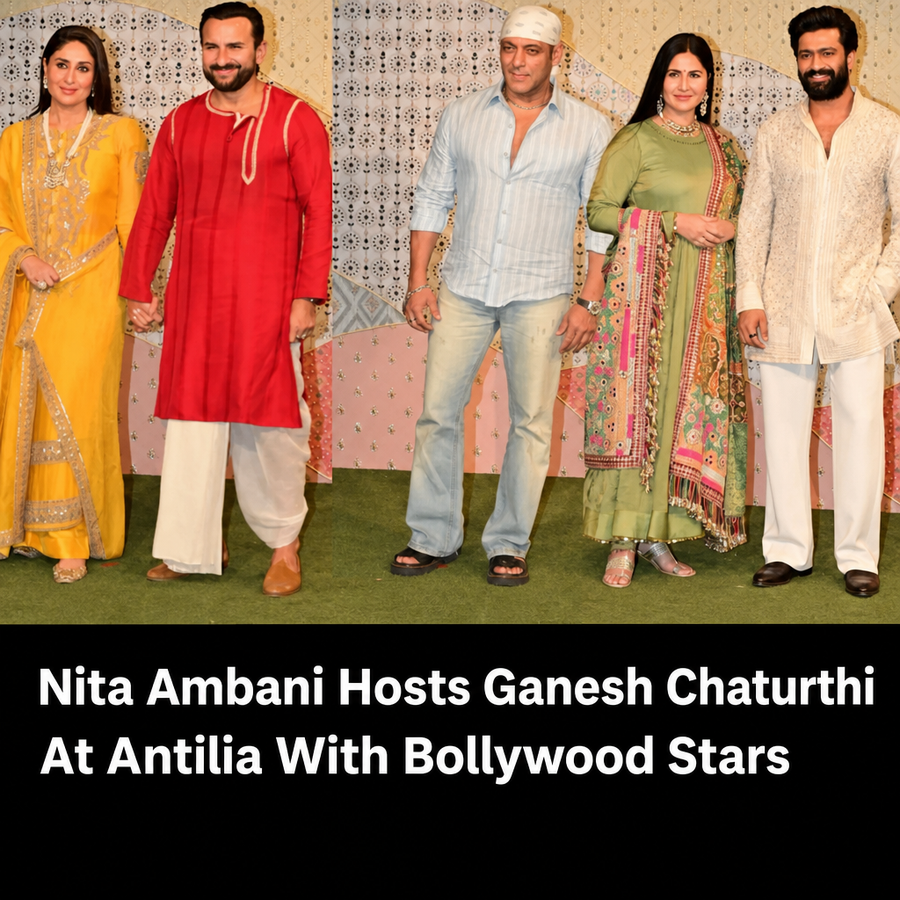 Bollywood stars attending Ganesh Chaturthi at Antilia hosted by Nita Ambani