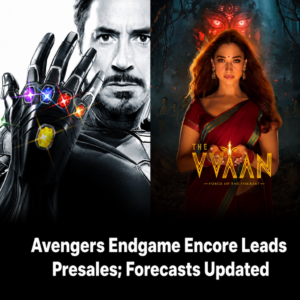 Collage image showing Avengers Endgame Encore and other upcoming releases.