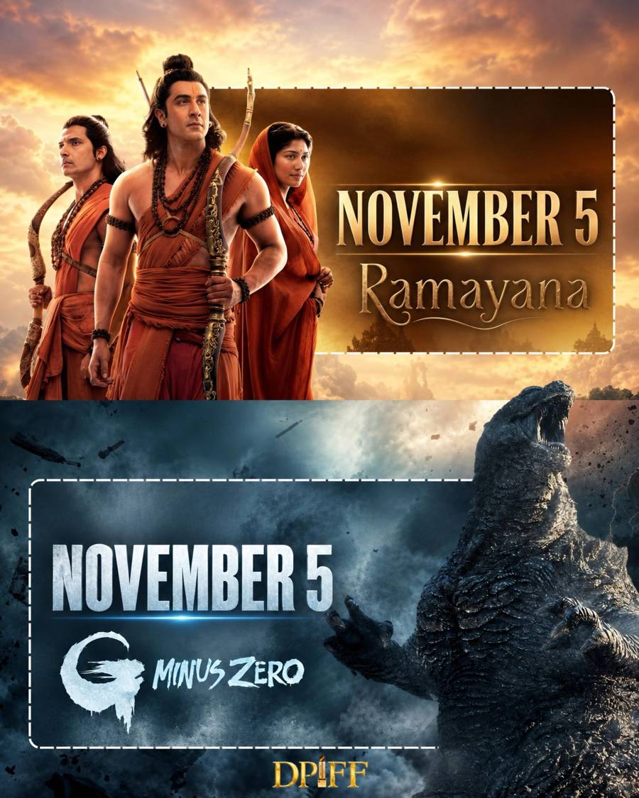 Ramayana and Godzilla Minus Zero: Two Spectacles on November 5