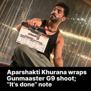 Aparshakti Khurana shared a photo from Gunmaaster G9 sets