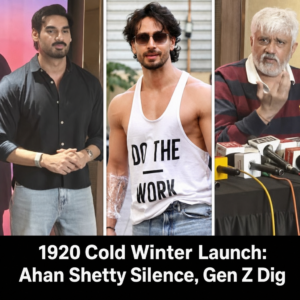 Attendees at the 1920 Cold Winter launch in Mumbai, including Ahan Shetty, Vikram Bhatt and Anand Pandit.