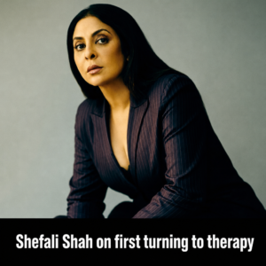 Shefali Shah discusses starting therapy in a Bollywood Hungama interview.