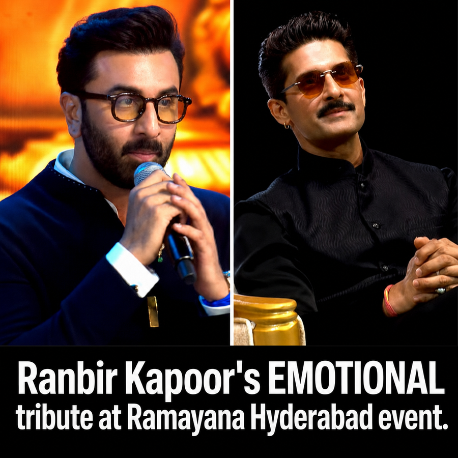 Ranbir Kapoor at Ramayana grand pre-release event in Hyderabad