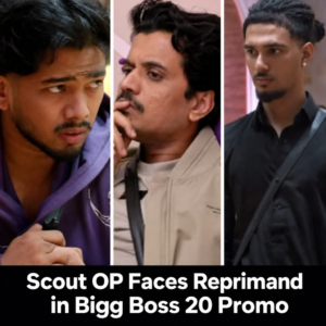 Promo still showing Scout OP and housemates amid Bigg Boss 20 tension