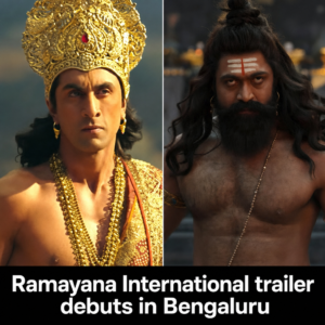 Still from Ramayana: Part 1 trailer showing Ranbir Kapoor as Lord Rama and Yash as Ravana